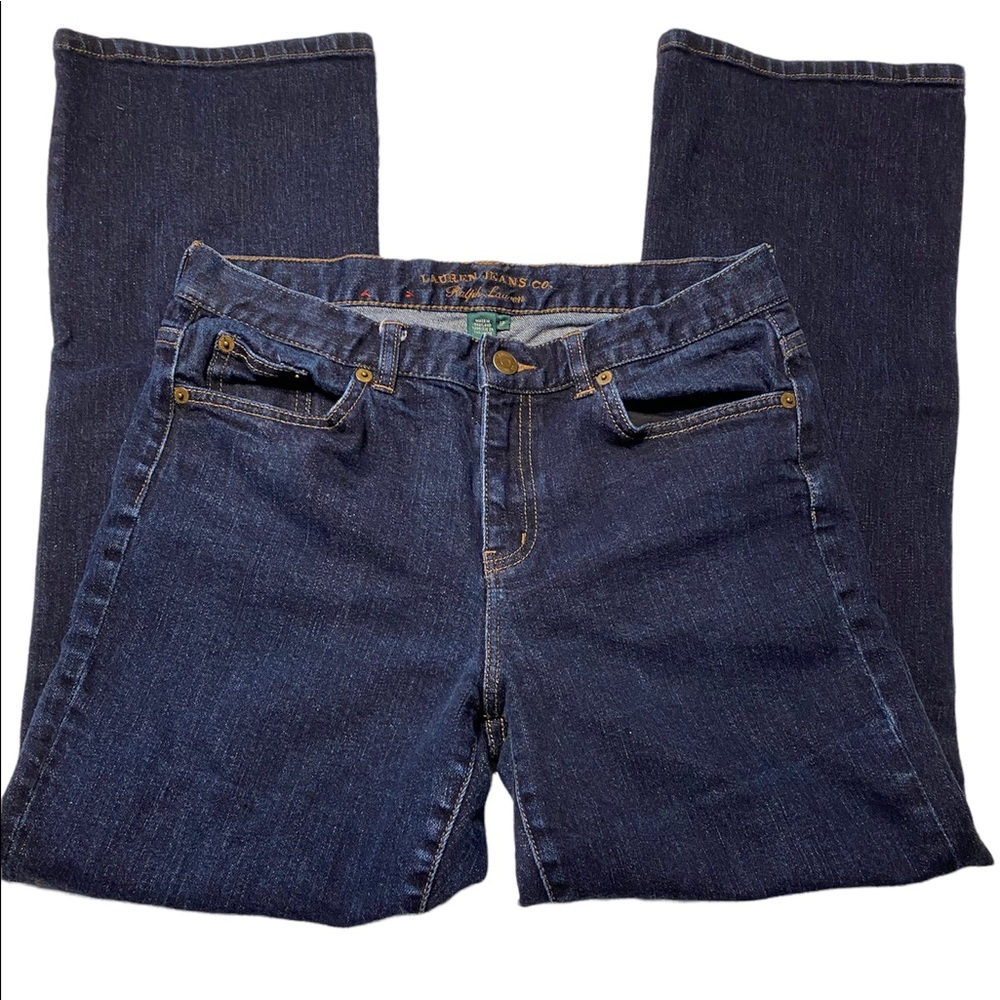 Lauren Jeans Company Ralph Lauren Dark Wash Bootcut Jeans 8P Petite